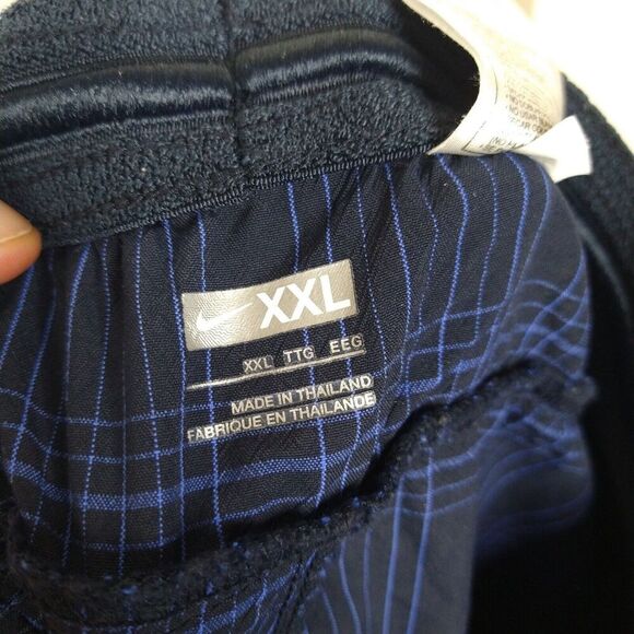 Nike Lightweight Check Swim Shorts Men's Size XXL Blue Embroidered logos - Picture 8 of 10